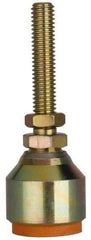 Gibraltar - 995 Lb Capacity, 3/8-16 Thread, 3-1/2" OAL, Zinc Stud, Studded Socket Mount Leveling Mount - 2" Stud Length, 1-1/4" Base Diam, Zinc Pad, 5/8" Hex - Apex Tool & Supply