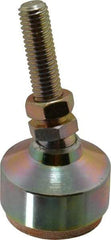 Gibraltar - 2400 Lb Capacity, 1/2-13 Thread, 3-3/4" OAL, Zinc Stud, Studded Socket Mount Leveling Mount - 2" Stud Length, 1-7/8" Base Diam, Zinc Pad, 3/4" Hex - Apex Tool & Supply