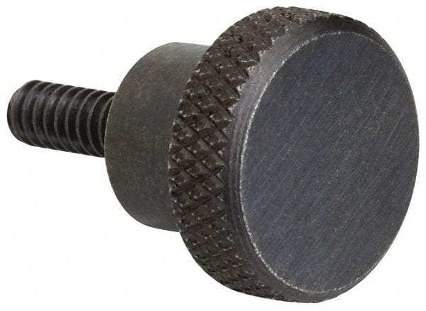 Gibraltar - 1-1/2" Head, Knurled Knob - Threaded Stem, Stainless Steel - Apex Tool & Supply