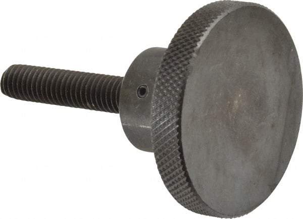 Gibraltar - 2" Head, Knurled Knob - Threaded Stem, Steel - Apex Tool & Supply