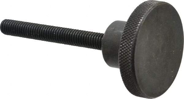 Gibraltar - 2" Head, Knurled Knob - Threaded Stem, Steel - Apex Tool & Supply