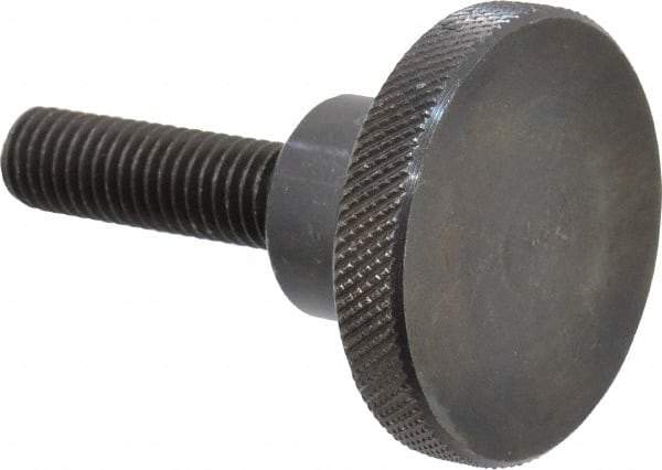 Gibraltar - 2" Head, Knurled Knob - Threaded Stem, Steel - Apex Tool & Supply