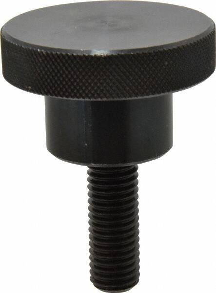 Gibraltar - 2-1/2" Head, Knurled Knob - Threaded Stem, Steel - Apex Tool & Supply