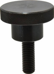 Gibraltar - 2-1/2" Head, Knurled Knob - Threaded Stem, Steel - Apex Tool & Supply