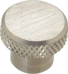 Gibraltar - 3/4" Head, Knurled Knob - Tapped, Stainless Steel - Apex Tool & Supply