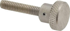 Gibraltar - 3/4" Head, Knurled Knob - Threaded Stem, Stainless Steel - Apex Tool & Supply