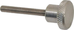 Gibraltar - 1" Head, Knurled Knob - Threaded Stem, Stainless Steel - Apex Tool & Supply