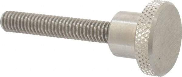 Gibraltar - 1" Head, Knurled Knob - Threaded Stem, Stainless Steel - Apex Tool & Supply