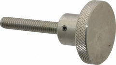 Gibraltar - 1-1/2" Head, Knurled Knob - Threaded Stem, Stainless Steel - Apex Tool & Supply