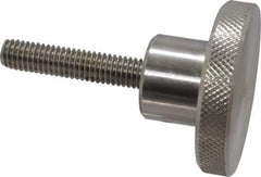 Gibraltar - 2" Head, Knurled Knob - Threaded Stem, Stainless Steel - Apex Tool & Supply