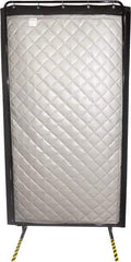 Singer Safety - 8' Long x 48" Wide, Vinyl/Fiberglass Screen - Gray - Apex Tool & Supply