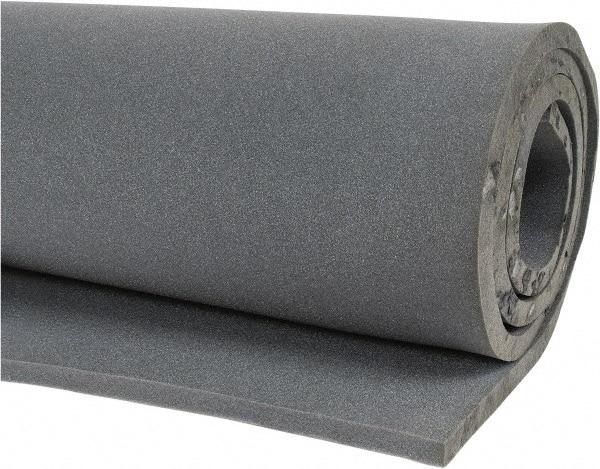 Singer Safety - 10' Long x 54" Wide, Polyester Foam Roll - Gray - Apex Tool & Supply