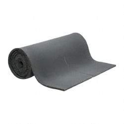 Singer Safety - 25' Long x 54" Wide, Polyester Foam Roll - Gray - Apex Tool & Supply