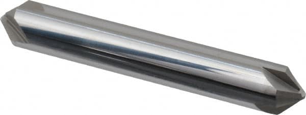 ProMax - 3/8" Diam 4 Flute Double End Solid Carbide Chamfer Mill - Apex Tool & Supply