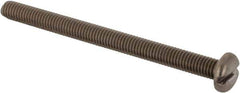 Value Collection - #10-32 UNF, 2-1/2" Length Under Head Slotted Drive Machine Screw - Pan Head, Grade 18-8 Stainless Steel, Uncoated, Without Washer - Apex Tool & Supply