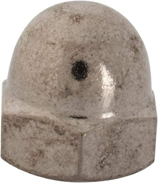 Value Collection - 3/8-24" UNF, 9/16" Width Across Flats, Uncoated, Stainless Steel Acorn Nut - 5/8" Overall Height, Grade 18-8 - Apex Tool & Supply