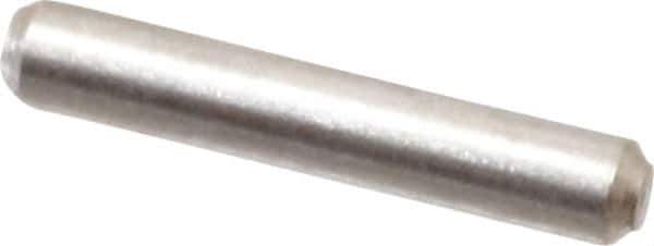 Value Collection - 1/16" Diam x 3/8" Pin Length 316 Stainless Steel Standard Dowel Pin - Bright Finish, 2 Beveled End - Apex Tool & Supply
