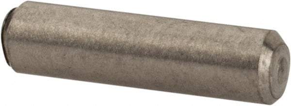 Value Collection - 3/32" Diam x 3/8" Pin Length 316 Stainless Steel Standard Dowel Pin - Bright Finish, 2 Beveled End - Apex Tool & Supply