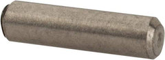 Value Collection - 3/32" Diam x 3/8" Pin Length 316 Stainless Steel Standard Dowel Pin - Bright Finish, 2 Beveled End - Apex Tool & Supply