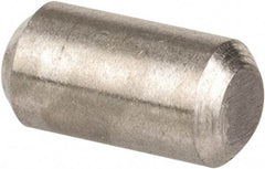Value Collection - 1/8" Diam x 1/4" Pin Length 316 Stainless Steel Standard Dowel Pin - Bright Finish, 2 Beveled End - Apex Tool & Supply