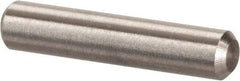Value Collection - 1/8" Diam x 5/8" Pin Length 316 Stainless Steel Standard Dowel Pin - Bright Finish, 2 Beveled End - Apex Tool & Supply