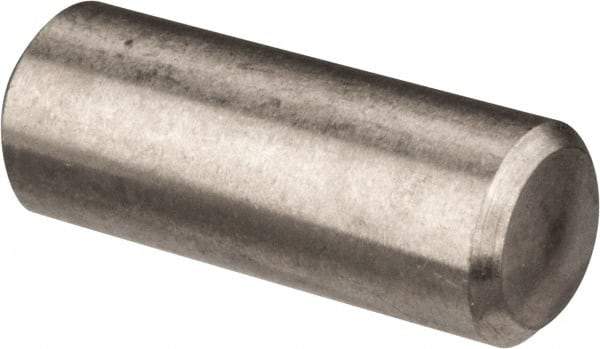 Value Collection - 3/16" Diam x 1/2" Pin Length 316 Stainless Steel Standard Dowel Pin - Bright Finish, 2 Beveled End - Apex Tool & Supply