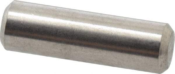 Value Collection - 3/16" Diam x 5/8" Pin Length 316 Stainless Steel Standard Dowel Pin - Bright Finish, 2 Beveled End - Apex Tool & Supply