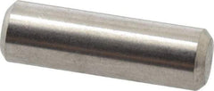 Value Collection - 3/16" Diam x 5/8" Pin Length 316 Stainless Steel Standard Dowel Pin - Bright Finish, 2 Beveled End - Apex Tool & Supply