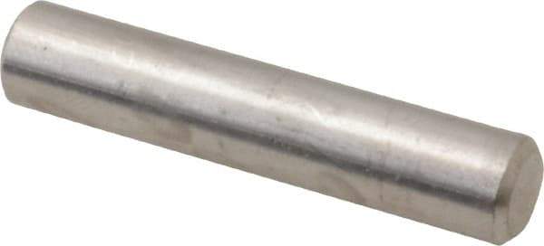 Value Collection - 1/4" Diam x 1-1/4" Pin Length 316 Stainless Steel Standard Dowel Pin - Bright Finish, 2 Beveled End - Apex Tool & Supply