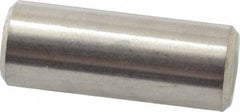 Value Collection - 3/8" Diam x 1" Pin Length 316 Stainless Steel Standard Dowel Pin - Bright Finish, 2 Beveled End - Apex Tool & Supply