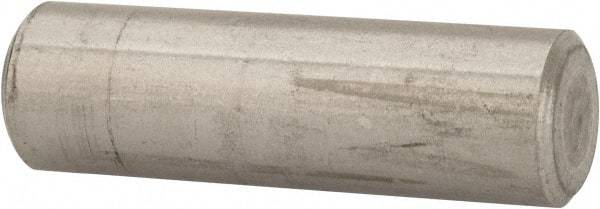 Value Collection - 3/8" Diam x 1-1/4" Pin Length 316 Stainless Steel Standard Dowel Pin - Bright Finish, 2 Beveled End - Apex Tool & Supply