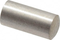 Value Collection - 4mm Diam x 8mm Pin Length 316 Stainless Steel Standard Dowel Pin - Bright Finish, 1 Rounded End - Apex Tool & Supply