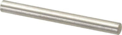 Value Collection - 4mm Diam x 40mm Pin Length 316 Stainless Steel Standard Dowel Pin - Bright Finish, 1 Rounded End - Apex Tool & Supply