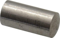 Value Collection - 6mm Diam x 12mm Pin Length 316 Stainless Steel Standard Dowel Pin - Bright Finish, 1 Rounded End - Apex Tool & Supply