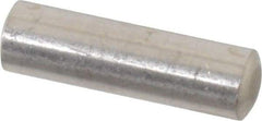Value Collection - 6mm Diam x 20mm Pin Length 316 Stainless Steel Standard Dowel Pin - Bright Finish, 1 Rounded End - Apex Tool & Supply
