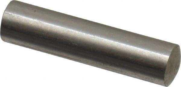 Value Collection - 6mm Diam x 24mm Pin Length 316 Stainless Steel Standard Dowel Pin - Bright Finish, 1 Rounded End - Apex Tool & Supply