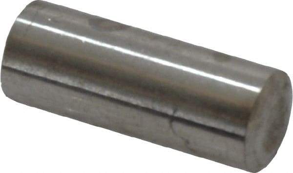 Value Collection - 8mm Diam x 20mm Pin Length 316 Stainless Steel Standard Dowel Pin - Bright Finish, 1 Rounded End - Apex Tool & Supply