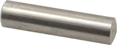 Value Collection - 8mm Diam x 32mm Pin Length 316 Stainless Steel Standard Dowel Pin - Bright Finish, 1 Rounded End - Apex Tool & Supply