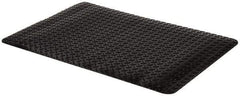 PRO-SAFE - 3' Long x 2' Wide, Dry Environment, Anti-Fatigue Matting - Black, Vinyl with Vinyl Sponge Base, Beveled on 4 Sides - Apex Tool & Supply