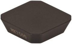 Seco - SEKN1203 M14 Grade MK1500 Carbide Milling Insert - TiCN/Al2O3 Finish, 1/8" Thick, 1/2" Inscribed Circle - Apex Tool & Supply