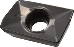 Seco - XOMX180608 MD15 Grade MK1500 Carbide Milling Insert - TiCN/Al2O3 Finish, 1/4" Thick, 0.031" Corner Radius - Apex Tool & Supply