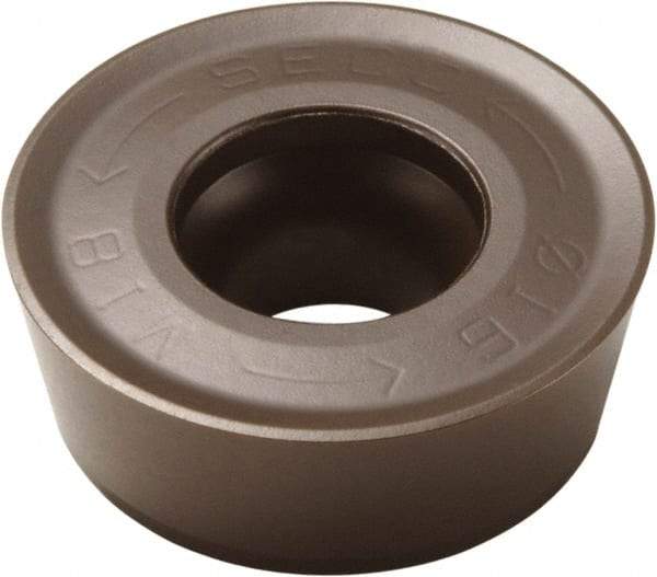 Seco - RPKT2006M0 M20 Grade T350M Carbide Milling Insert - TiCN/Al2O3 Finish, 1/4" Thick, 0.787" Inscribed Circle - Apex Tool & Supply