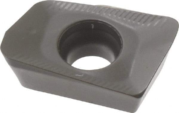 Seco - XOMX120412 ME08 Grade MP2500 Carbide Milling Insert - TiCN/Al2O3 Finish, 0.163" Thick, 0.047" Corner Radius - Apex Tool & Supply