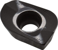 Seco - XOMX120440 ME08 Grade MP2500 Carbide Milling Insert - TiCN/Al2O3 Finish, 0.163" Thick, 0.157" Corner Radius - Apex Tool & Supply