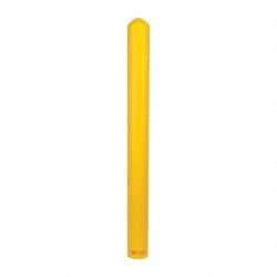 Eagle - 5" Deep x 56" High, 4" Bollard Cover - Yellow, High Density Polyethylene, 4 Lb, Smooth Surface - Apex Tool & Supply