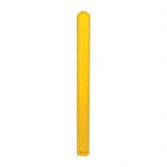 Eagle - 5" Deep x 56" High, 4" Bollard Cover - Yellow, High Density Polyethylene, 4 Lb, Smooth Surface - Apex Tool & Supply