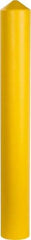 Eagle - 7-1/4" Wide x 7-1/4" Deep x 56" High, 6" Bollard Cover - Yellow, High Density Polyethylene, 6 Lb, Smooth Surface - Apex Tool & Supply