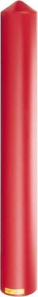 Eagle - 7-1/4" Wide x 7-1/4" Deep x 56" High, 6" Bollard Cover - Red, High Density Polyethylene, 6 Lb, Smooth Surface - Apex Tool & Supply