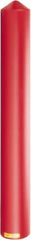 Eagle - 7-1/4" Wide x 7-1/4" Deep x 56" High, 6" Bollard Cover - Red, High Density Polyethylene, 6 Lb, Smooth Surface - Apex Tool & Supply