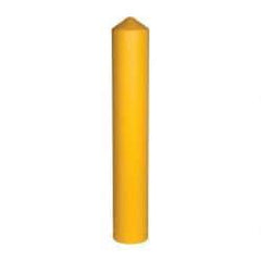 Eagle - 9-1/2" Wide x 9-1/2" Deep x 57" High, 8" Bollard Cover - Yellow, High Density Polyethylene, 8 Lb, Smooth Surface - Apex Tool & Supply